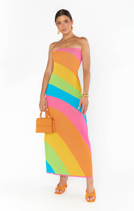 Show Me Your Mumu Island Nights Tube Dress in Salty Rainbow